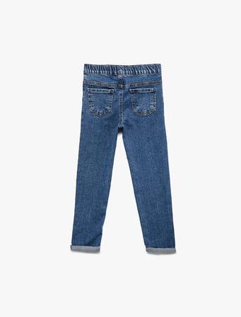Pamuklu Relax Fit Denim Pantolon