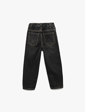 Rahat Kesim Pamuklu Denim Pantolon