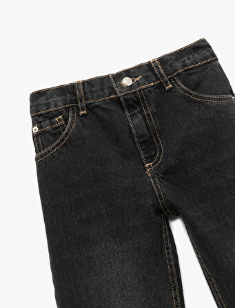 Rahat Kesim Pamuklu Denim Pantolon