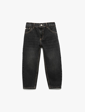 Rahat Kesim Pamuklu Denim Pantolon