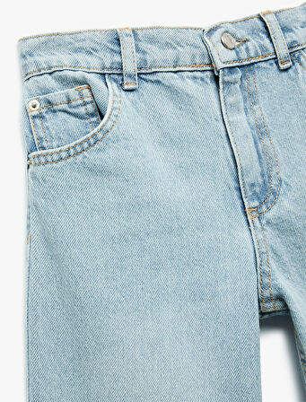 Rahat Kesim Pamuklu Denim Pantolon