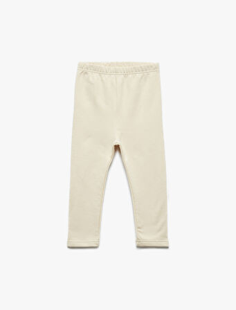 Pamuklu Beli Lastikli Şardonlu Basic Eşofman Altı