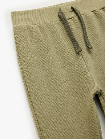 Pamuklu Şardonlu Beli Lastikli Basic Jogger Eşofman Altı