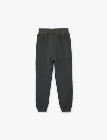 Pamuklu Şardonlu Beli Lastikli Basic Jogger Eşofman Altı