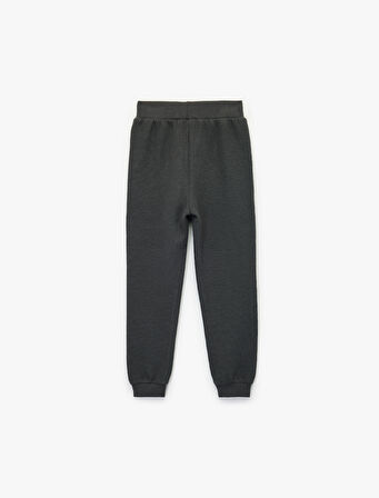 Pamuklu Şardonlu Beli Lastikli Basic Jogger Eşofman Altı