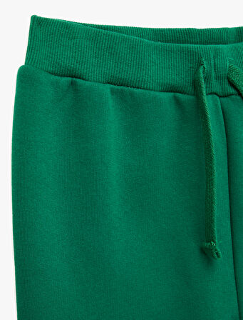 Beli Bağcıklı Baskı Detaylı Jogger Eşofman Altı