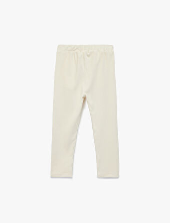 Beli Bağlamalı Cep Detaylı Basic Kadife Pantolon