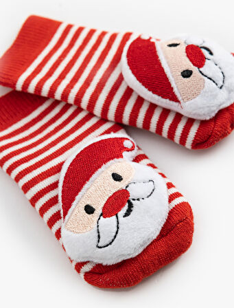 Noel Baba Detaylı Yılbaşı Çorabı