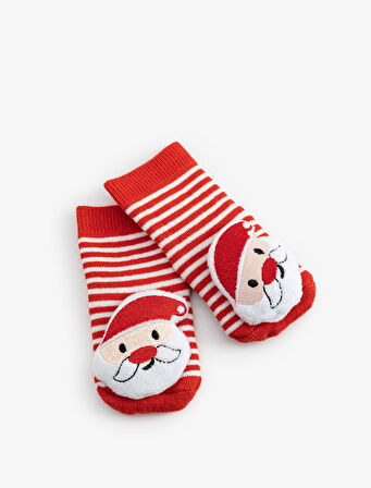 Noel Baba Detaylı Yılbaşı Çorabı