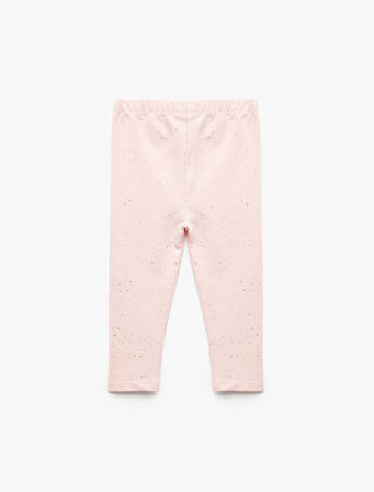 Pamuklu Beli lastikli Basic Tayt