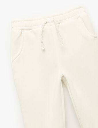 Şardonlu Beli Bağcıklı Cepli Jogger Eşofman Altı