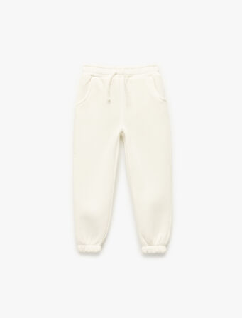 Şardonlu Beli Bağcıklı Cepli Jogger Eşofman Altı