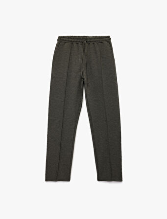 Scuba Kumaş Cepli Cigarette Kesim Eşofman Pantolon