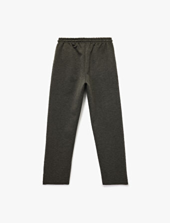 Scuba Kumaş Cepli Cigarette Kesim Eşofman Pantolon