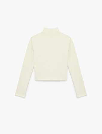 Regular Fit Kaşkorse Dik Yaka Uzun Kollu Body