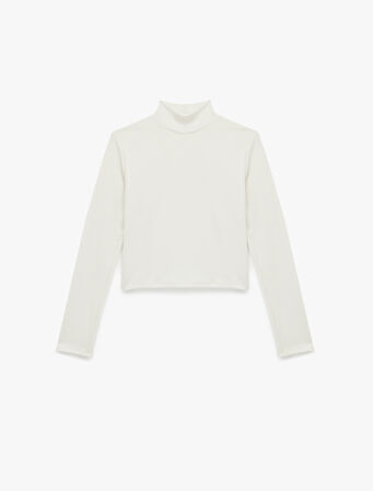 Regular Fit Kaşkorse Dik Yaka Uzun Kollu Body