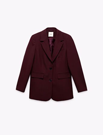 Regular Fit Kapaklı Cep Detaylı Uzun Kollu Kruvaze Blazer Ceket