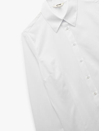 Klasik Yaka Slim Fit Uzun Kollu Poplin Gömlek