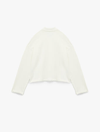 Rahat Kalıp Uzun Kollu Düğmeli Polo Yaka Tişört