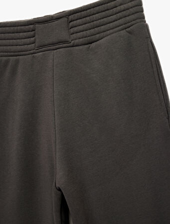 Yüksek Bel Rahat Kalıp Cepli Jogger Eşofman Altı