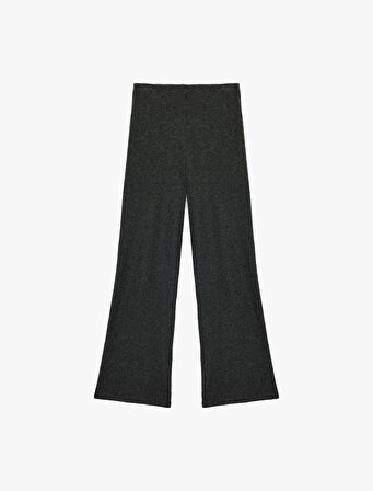 Kaşkorse Rahat Kalıp Ribanalı Geniş Paça Pantolon