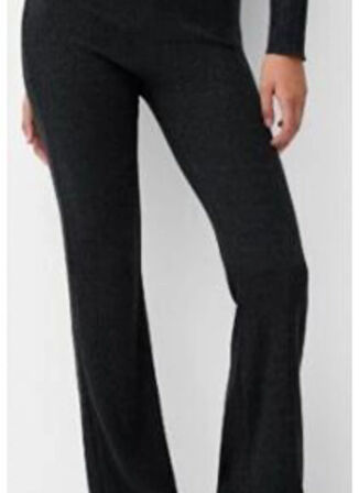 Koton Normal Bel Regular Fit Antrasit Kadın Pantolon 6WAL40030IK