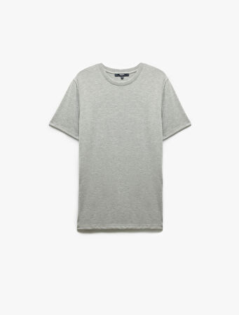 Kısa Kollu Bisiklet Yaka Basic Slim Fit Tişört