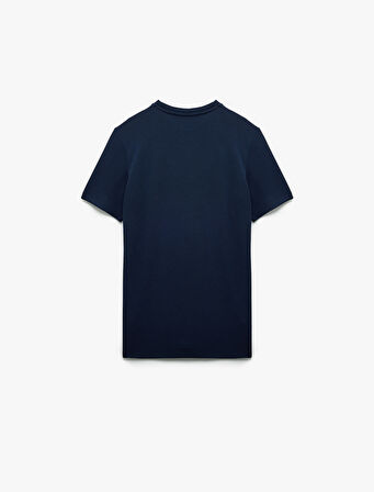 Kısa Kollu Bisiklet Yaka Basic Slim Fit Tişört