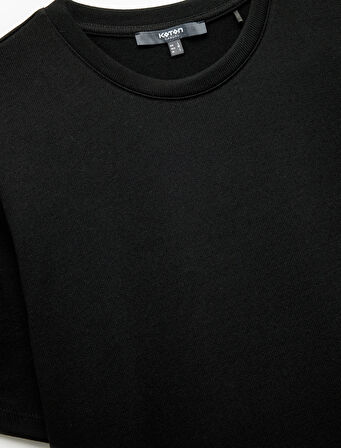 Kısa Kollu Bisiklet Yaka Basic Slim Fit Tişört