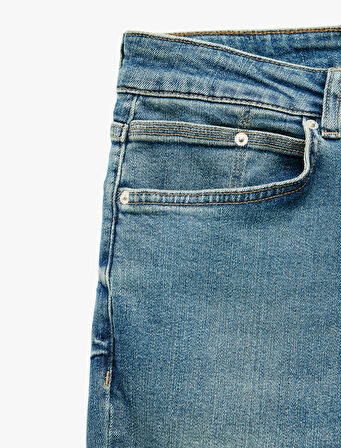 Pamuklu Normal Bel Super Skinny Fit Jean Pantolon - Justin Jean