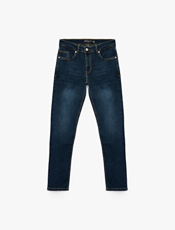 Pamuklu Normal Bel Slim Fit Jean Pantolon - Brad Jean