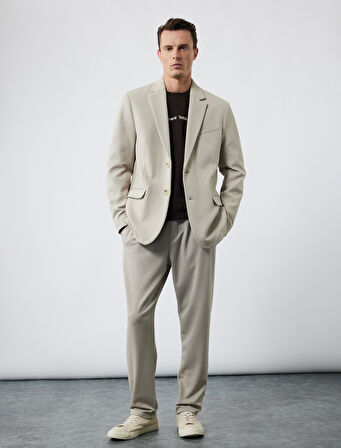 Viskon Karışımlı Cep Detaylı Beli Bağcıklı Pantolon