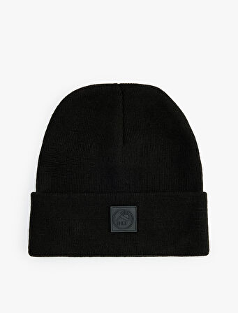 Etiket Detaylı Basic Katlı Bere