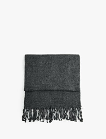 Uzun Basic Püsküllü Atkı