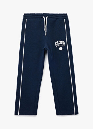 Koton Düz Paça Lacivert Erkek Çocuk Eşofman Altı 6WKB40006TK