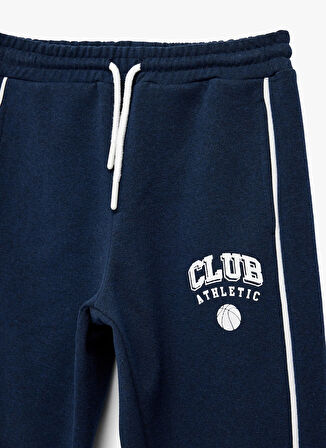 Koton Düz Paça Lacivert Erkek Çocuk Eşofman Altı 6WKB40006TK