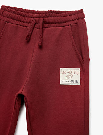 Şardonlu Pamuklu Cepli Jogger Eşofman Altı