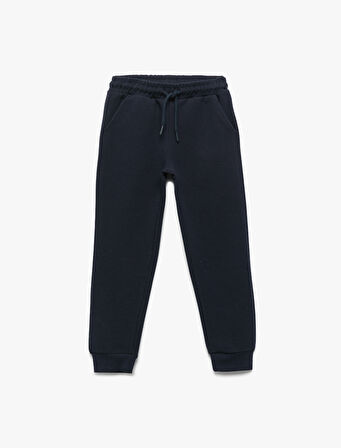 Cepli Beli Bağcıklı Basic Jogger Eşofman Altı