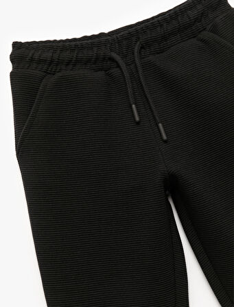 Cepli Beli Bağcıklı Basic Jogger Eşofman Altı