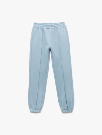 Beli Lastikli Şardonlu Jogger Eşofman Altı