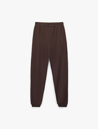 Modal Kumaş Slim Fit Cepli Jogger Pijama Altı