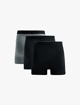 Çizgili Pamuklu 3'lü Boxer Seti