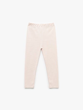 Pamuklu Beli Lastikli Kaşkorse Basic Uzun Tayt