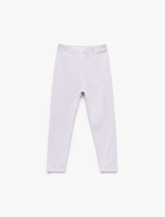 Pamuklu Beli Lastikli Kaşkorse Basic Uzun Tayt