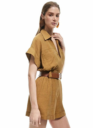 Koton x Sima Tarkan Yeşil Kadın Regular Fit Tulum 5SAK40066EW