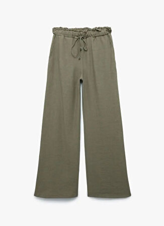 Koton x Sima Tarkan Haki Kadın Straight Pantolon 5SAK40089EW