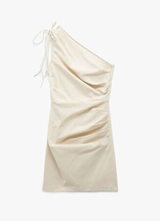 Koton Tek Omuz Yaka Taş Kadin Elbise 5SAK80168EW