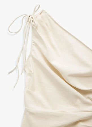 Koton Tek Omuz Yaka Taş Kadin Elbise 5SAK80168EW