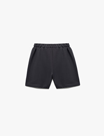 Pamuklu Beli Bağcıklı Basic Şort