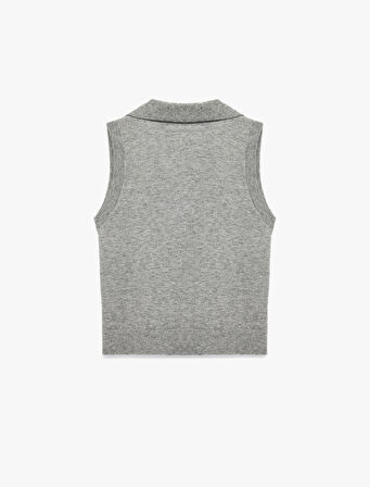 Kolsuz Polo Yaka Triko Süveter